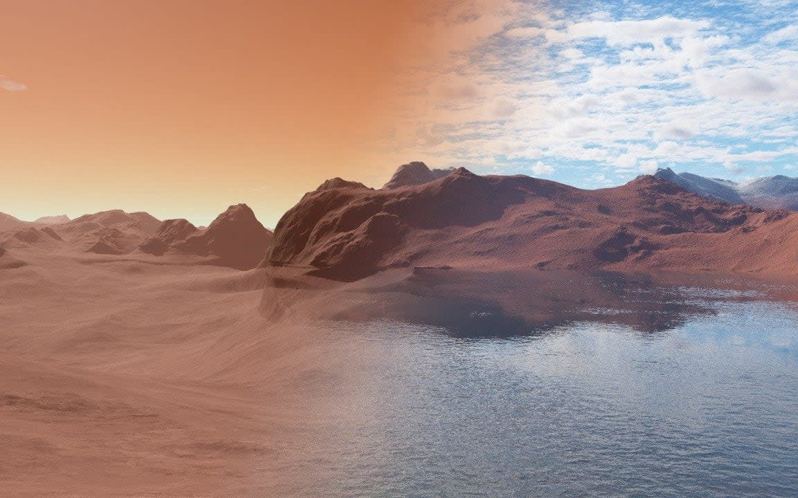 Mars was once covered in water like Earth - James Moore and Jon Wade - Earth Observatory of Singapore and Oxford University 