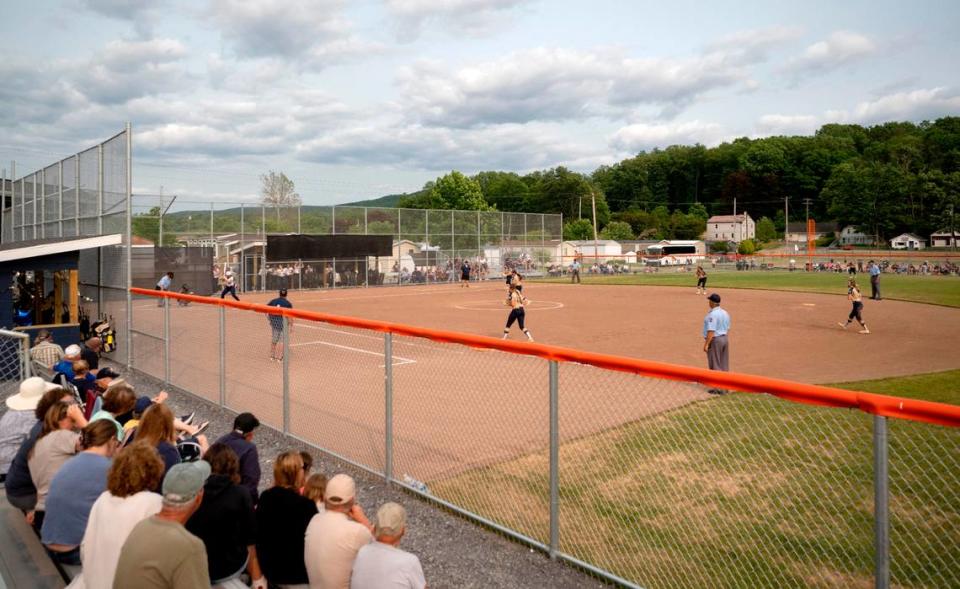 Bald Eagle Area hosts Muncy in the first round of the PIAA class 2A softball playoffs on Monday, June 5, 2023.