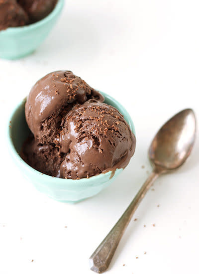 <strong>Get the <a href="http://thefauxmartha.com/2012/08/08/dark-chocolate-ice-cream/">Dark Chocolate Ice Cream recipe</a>&nbsp;from The Faux Martha</strong>