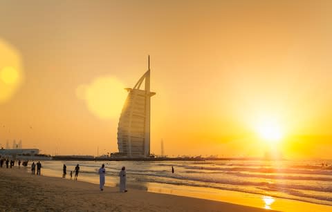 Burj Arab hotel - Credit: Getty