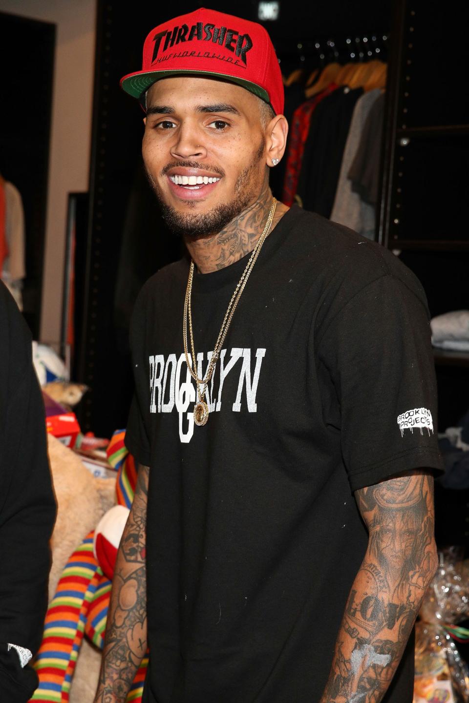 Chris Brown is sorry for being a sore loser at the Grammy Awards.