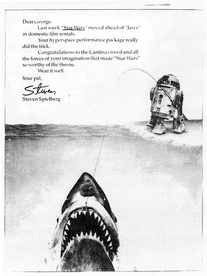 Spielberg's 1978 Variety tribute to 'Star Wars' (credit: Variety/The Academy of Motion Picture Arts & Sciences)