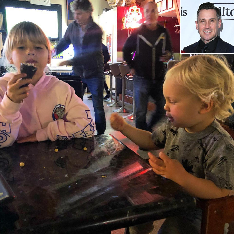 Carey Hart Takes His and Pink's Kids Out for Bar Food
