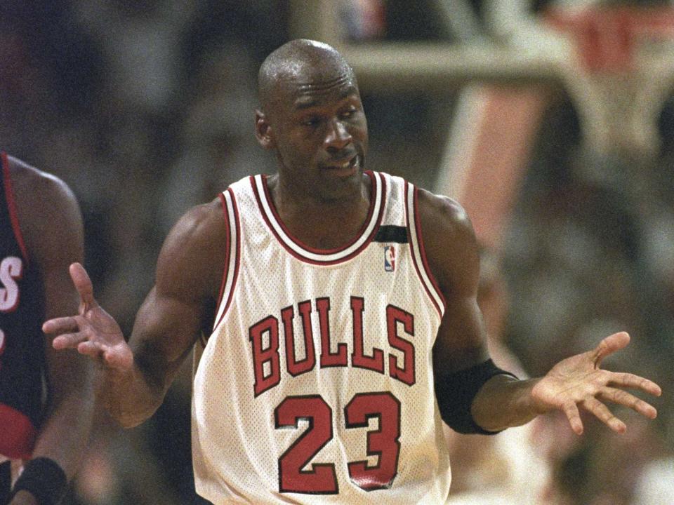 michael jordan shrug