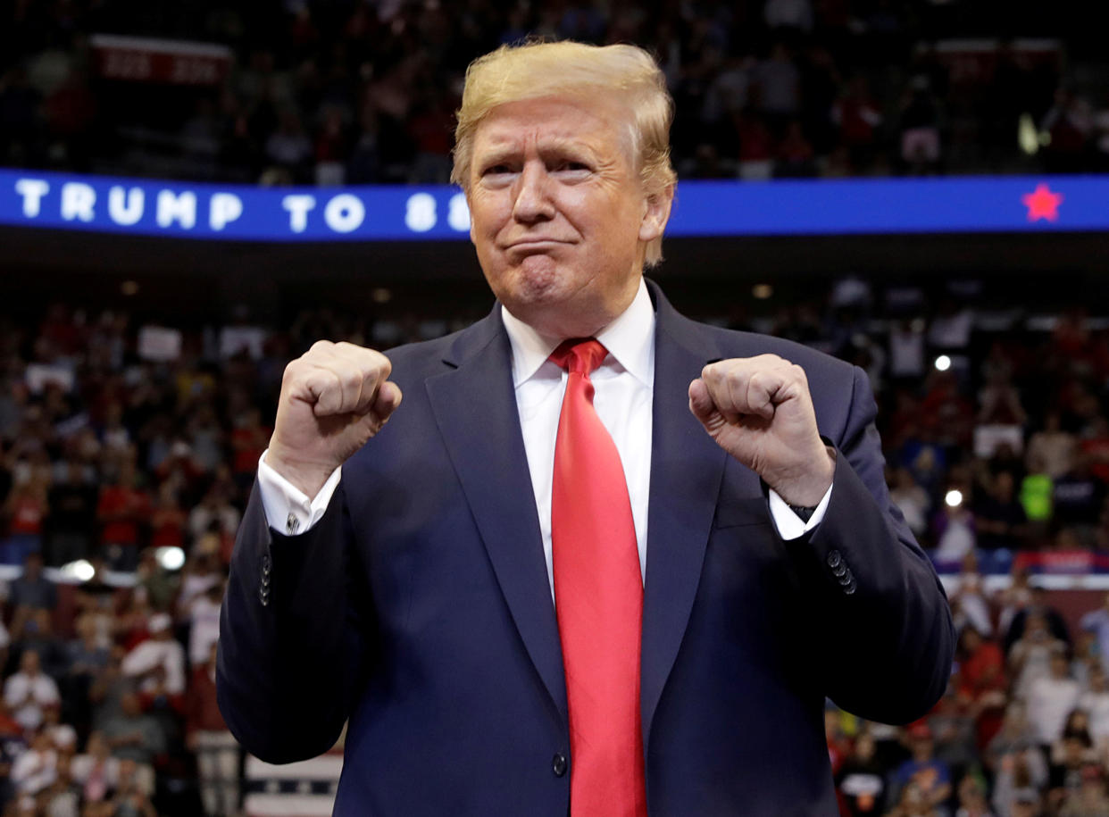 President  Trump holds a campaign rally in Sunrise, Florida, November 26, 2019. Reuters/Yuri Gripas