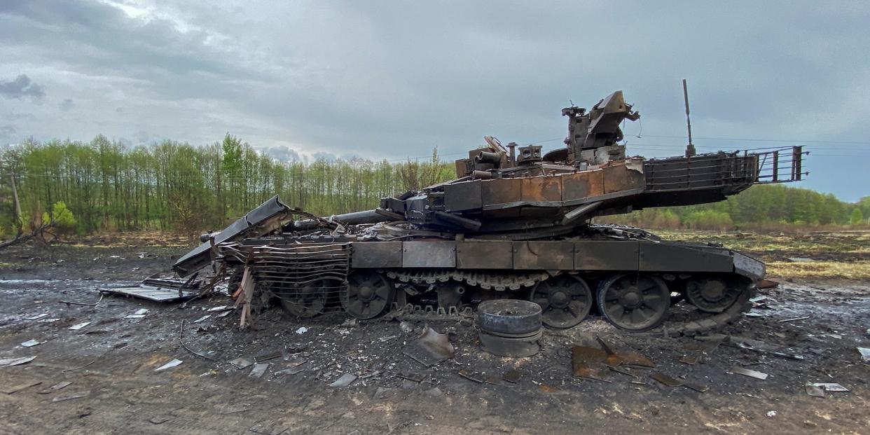 Russia T-90M tank in Ukraine