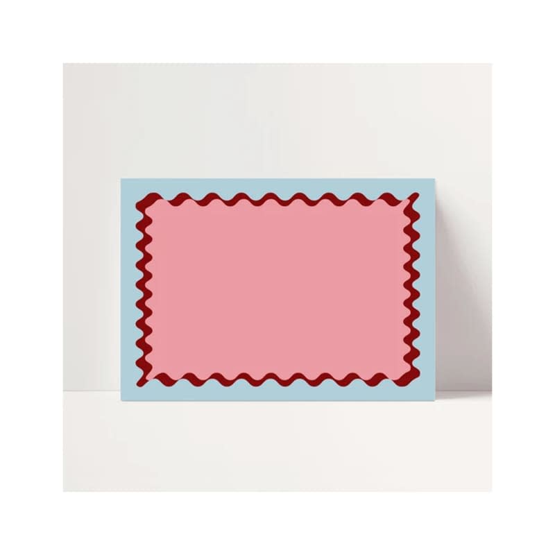 Rockin Redhead Studio Wavy Place Setting Card Digital Download