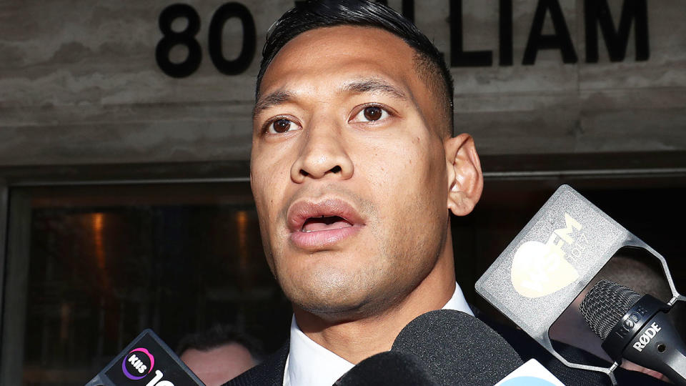 Former Wallabies star Israel Folau says he has no regrets about the ugly saga that saw him take Rugby Australia to court. Pic: Getty