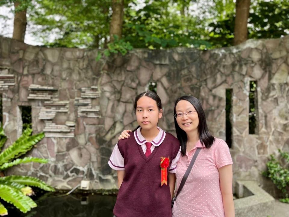 《圖說》南山高中國中部周聿暄同學達第一志願錄取標準選擇就讀南山高中。〈教育局提供〉