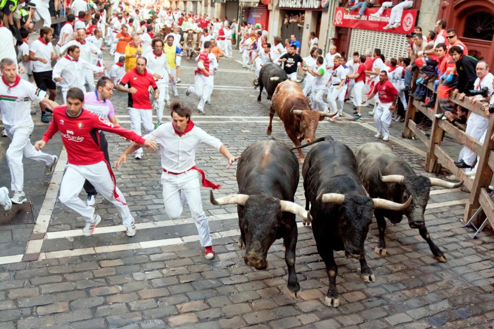 Running with the Bulls, Pamplona, Spain
