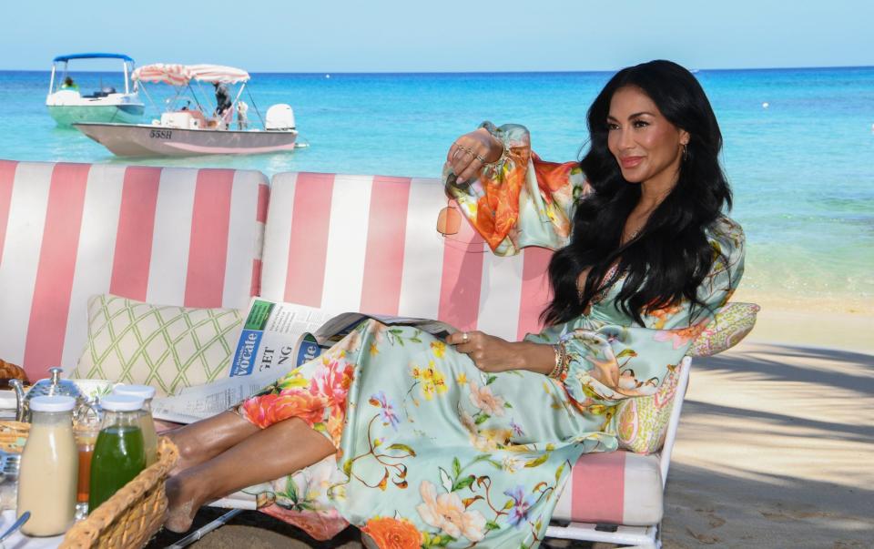 Nicole Scherzinger christened the newest ship in the line, the Arvia