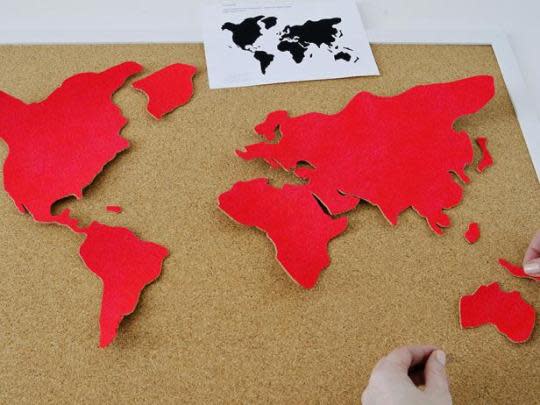 DIY Cork World Map - Paoson Blog - DIY Home Projects