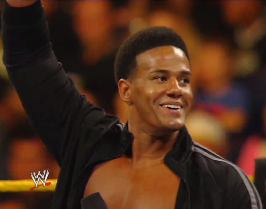 WWE wrestler Darren Young revealed to a TMZ cameraman -- and subsequently the rest of the world -- that he is a gay man. While leaving LAX airport on Aug. 14, 2013, the pro-athlete was hounded by an enthusiastic shutterbug and quizzed on his thoughts about the wrestling industry. Somehow, the photographer thought to ask Young, 29, if he thought a gay wrestler "could be successful" within the WWE. "Absolutely," Young responded. "Look at me. I'm a WWE superstar and to be honest with you, I'll tell you right now, I'm gay. And I'm happy. I'm very happy."