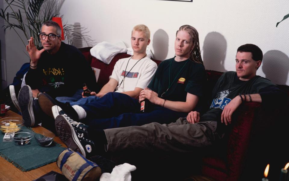 The Offspring in 1995: Noodles, Ron Welty, Dexter Holland and Greg K (L-R) - Mick Hutson/Redferns/Getty Images