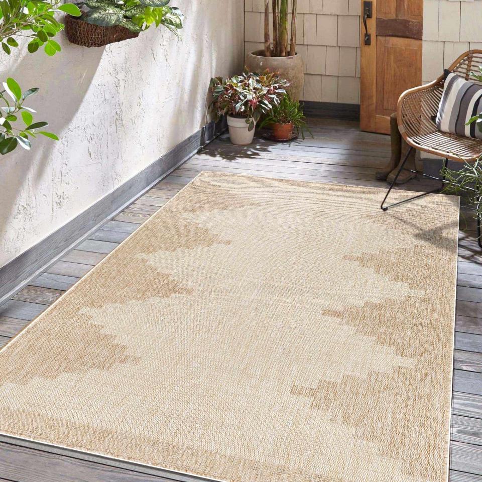 <p><a href="https://go.redirectingat.com?id=74968X1596630&url=https%3A%2F%2Fboutiquerugs.com%2Fproducts%2Fdjugun-beige-indoor-outdoor-rug&sref=https%3A%2F%2Fwww.elle.com%2Ffashion%2Fshopping%2Fg60383312%2Fbest-outdoor-rugs-for-patio%2F" rel="nofollow noopener" target="_blank" data-ylk="slk:Shop Now;elm:context_link;itc:0;sec:content-canvas" class="link ">Shop Now</a></p><p>Djugun Beige Area Rug</p><p>boutiquerugs.com</p><p>$79.00</p>