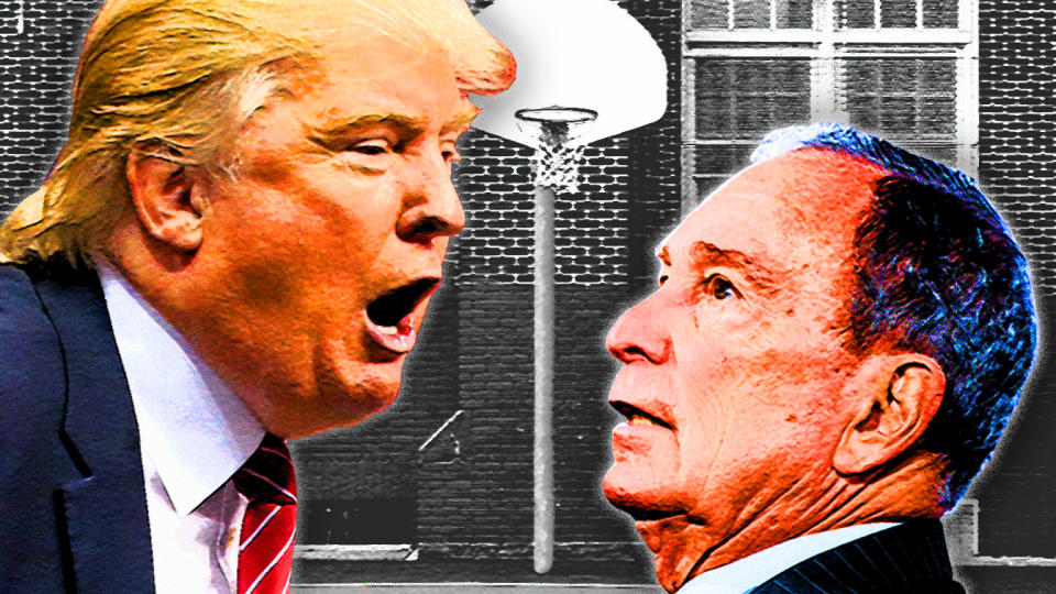 President Donald Trump and former Mayor Michael Bloomberg. (Photo illustration: Yahoo News; photos: AP, Cengiz Yar/Getty Images, Getty Images)