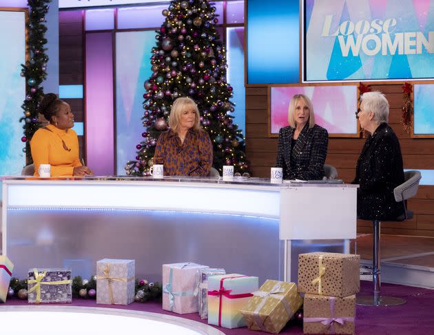 Charlene and Carol with fellow panellists Linda Robson and Denise Welch