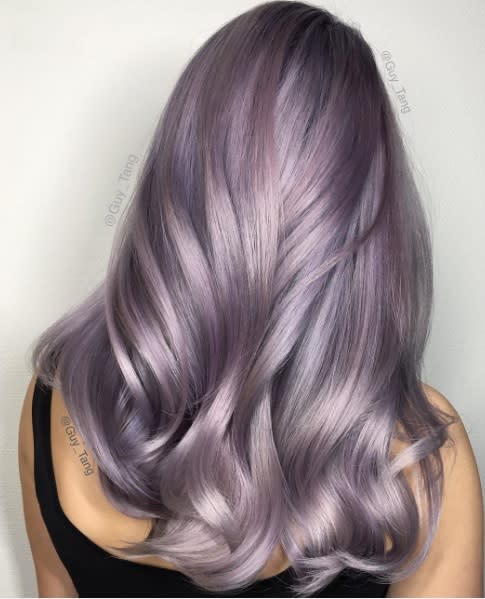 Smoky lilac is the most subtle cool hair color yet