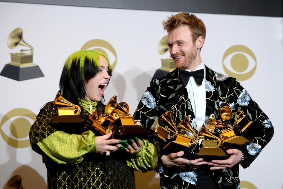 It’s a family affair: Billie Eilish and brother Finneas O’Connell (Getty Images)