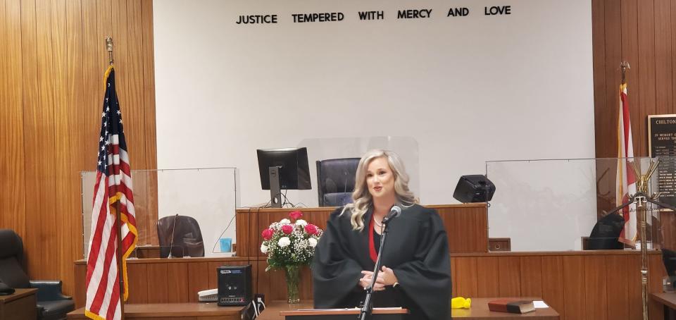 Amanda Baxley was sworn in as Chilton County District Judge on Thursday, Jan. 5, 2023.