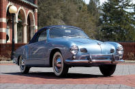 <p>All the mechanical parts of the Beetle were used in this mildly sporty derivative, whose body was designed in Italy by Ghia and manufactured in Germany by Karmann. At the rear, there were strong similarities with the Chrysler d’Elegance and Plymouth Explorer concepts of 1952 and 1954 respectively, both of them also designed by Ghia, but the front end was very different.</p><p>The Karmann Ghia coupe made its debut in 1955 (a convertible followed two years later), and was quickly hailed as one of the most attractive cars ever made. In the 1960s, Volkswagen also produced another, quirkier-looking Karmann Ghia based on a different platform, but it achieved neither the sales figures nor the longevity of the original.</p>