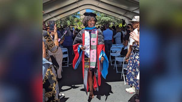 PHOTO: Danielle Greene graduated in June with a doctorate in education from Stanford University. (Courtesy of Danielle Greene.)