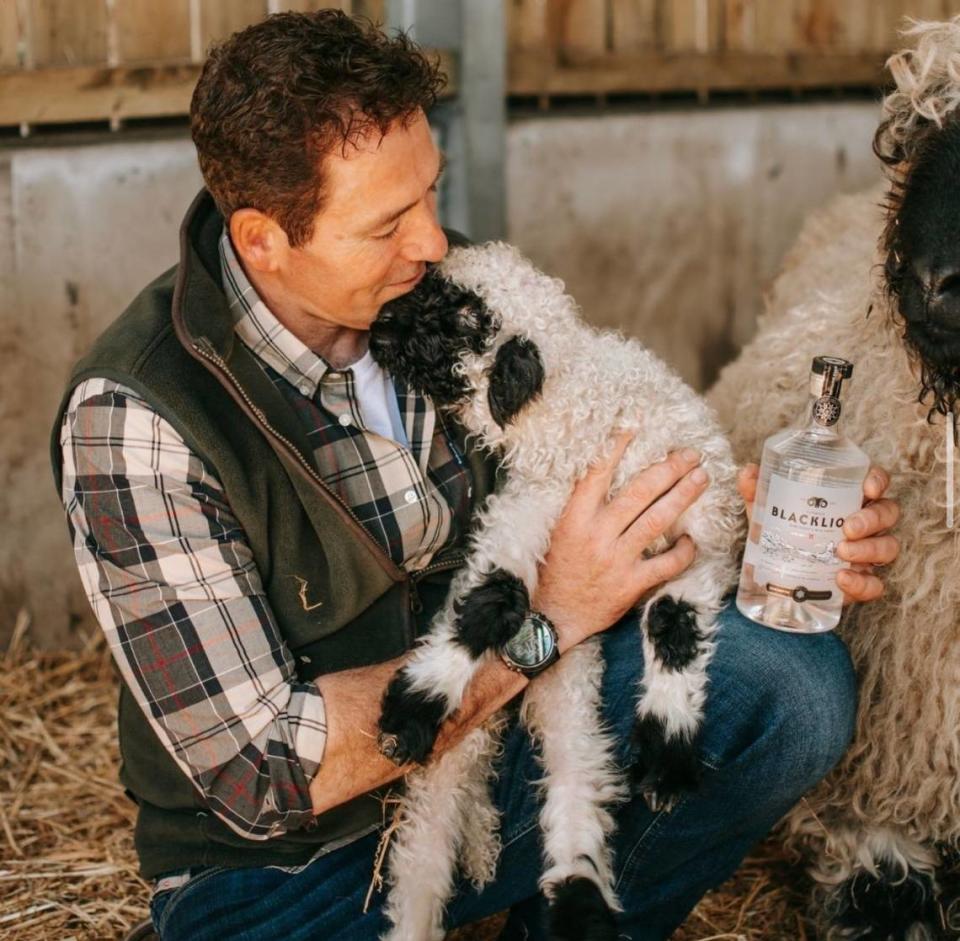 Tim Spittle, a co-founder of BLACKLION Vodka, which is made from the whey left over after making cheese from sheep’s milk.