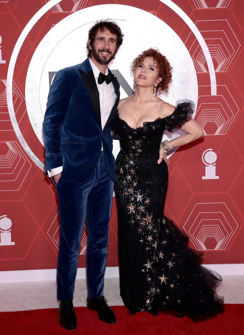 Josh Groban and Bernadette Peters