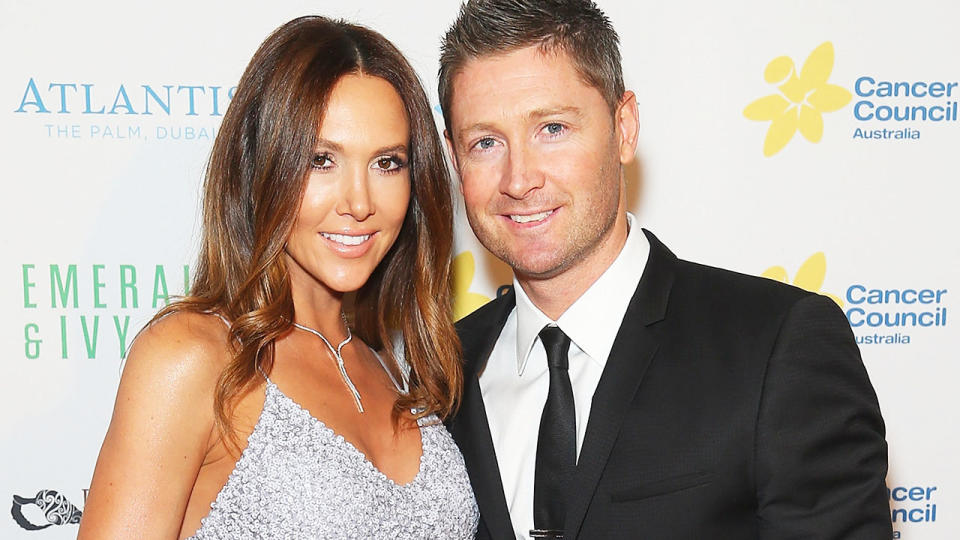 Kyly and Michael Clarke, pictured here at a Cancer Council Gala Ball in 2015.
