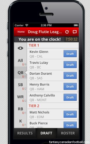 cfl fantasy draft