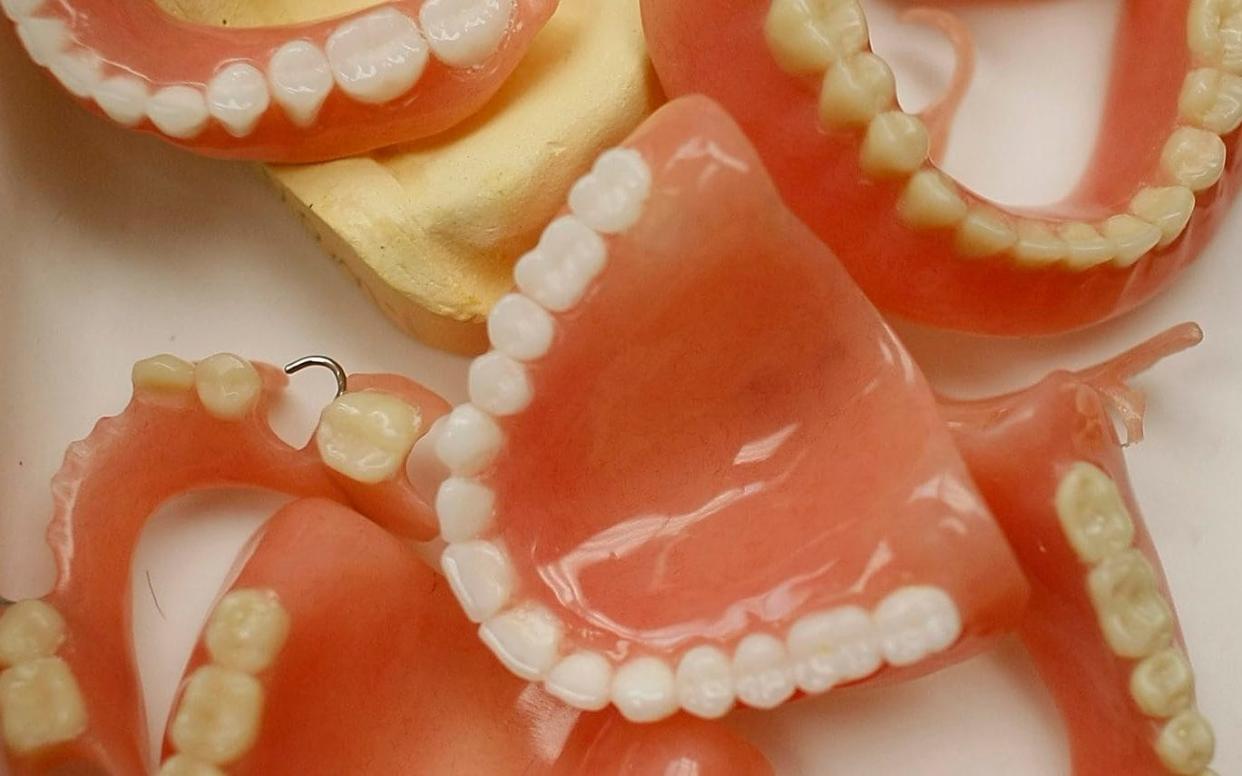 Denture wearers do not have the same bite strength and so avoid fibrous foods like fruit and vegetables  - Joe Raedle 