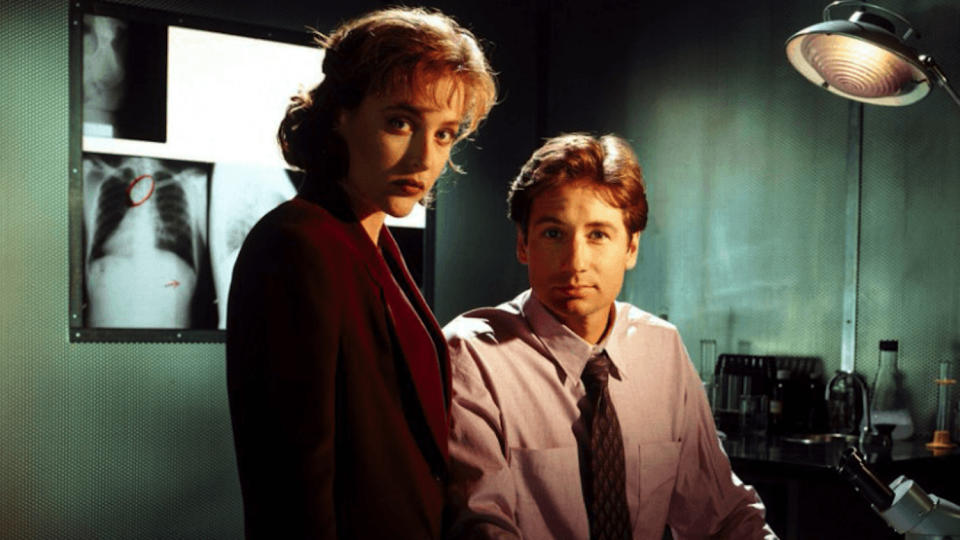 Gillian Anderson and David Duchovny in <i>The X-Files</i> (Photo: Fox)