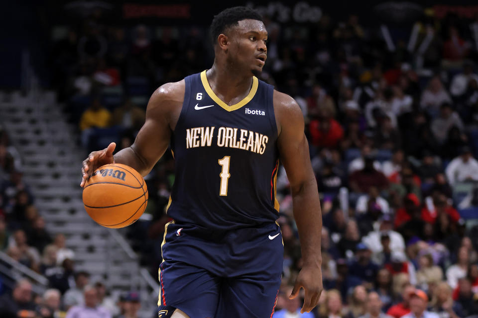 Zion Williamson #1 of the New Orleans Pelicans is a Fantasy star