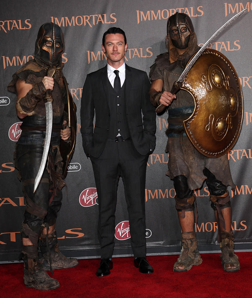 Immortals 2011 LA Premiere Luke Evans