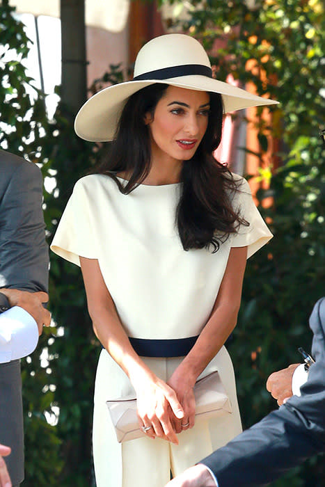 Amal Alamuddin and George Clooney.