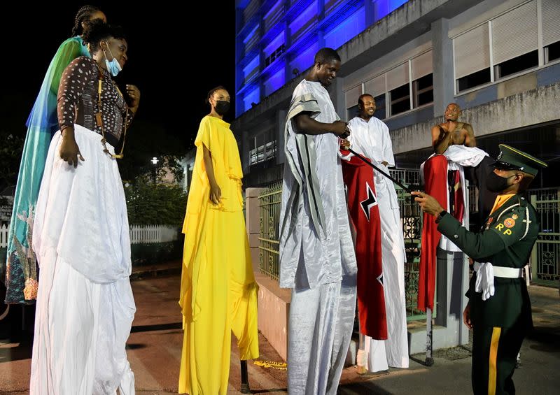 Celebrations take place as Barbados becomes a republic, in Bridgetown