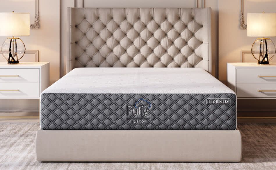 <p><a href="https://go.redirectingat.com?id=74968X1596630&url=https%3A%2F%2Fpuffy.com%2Fproducts%2Fpuffy-lux-mattress&sref=https%3A%2F%2Fwww.countryliving.com%2Fshopping%2Fa44962758%2Flabor-day-mattress-sales-2023%2F" rel="nofollow noopener" target="_blank" data-ylk="slk:Shop Now;elm:context_link;itc:0;sec:content-canvas" class="link ">Shop Now</a></p><p>Puffy Lux Mattress</p><p>puffy.com</p><p>$1499.00</p>