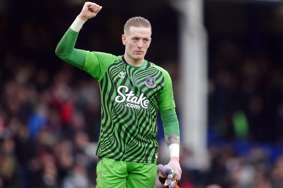 Jordan Pickford has reportedly agreed to stay at Everton (Peter Byrne/PA) (PA Wire)