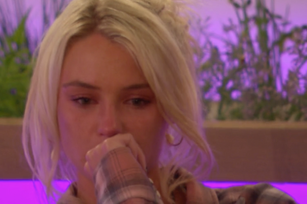 Lucie was left upset after Joe told her to tone down her friendship with Tommy [Photo: ITV2]