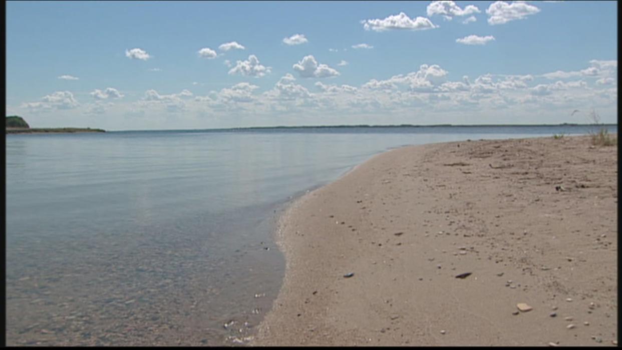 A man's body was pulled from Lake Diefenbaker, shown in a file photo, on Sunday after he was reported missing while paddleboarding. (CBC - image credit)