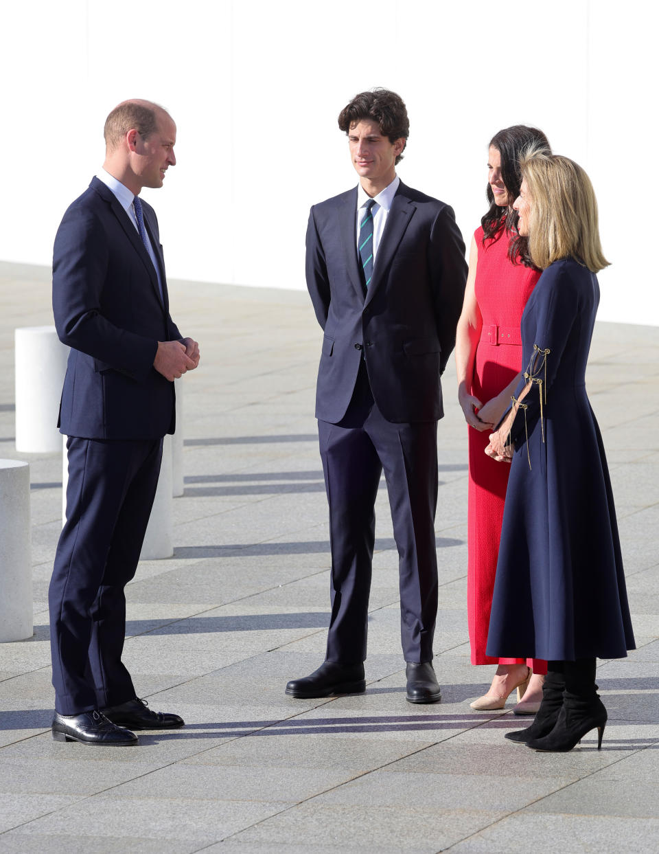 BOSTON, MASSACHUSETTS - DECEMBER 02: Prince William, Prince of Wales, Jack Schlossberg, Tatiana Schlossberg and Caroline Kennedy visit the John F. Kennedy Presidential Library and Museum on December 02, 2022 in Boston, Massachusetts. The Prince and Princess of Wales are visiting the coastal city of Boston to attend the second annual Earthshot Prize Awards Ceremony, an event which celebrates those whose work is helping to repair the planet. During their trip, which will last for three days, the royal couple will learn about the environmental challenges Boston faces as well as meeting those who are combating the effects of climate change in the area. (Photo by Chris Jackson/Getty Images)