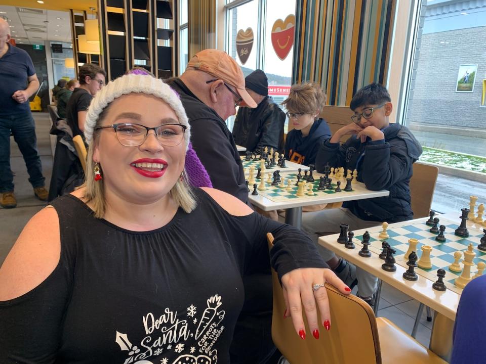 Melissa Hayes, the manager of McDonald's on Kenmount Road, says the franchise was  the first in Canada to include chess as part of its family fun night. 