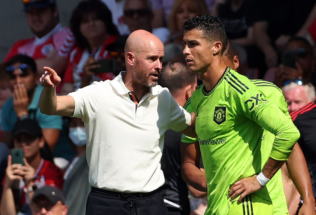  Manchester United Erik ten Hag Cristiano Ronaldo 