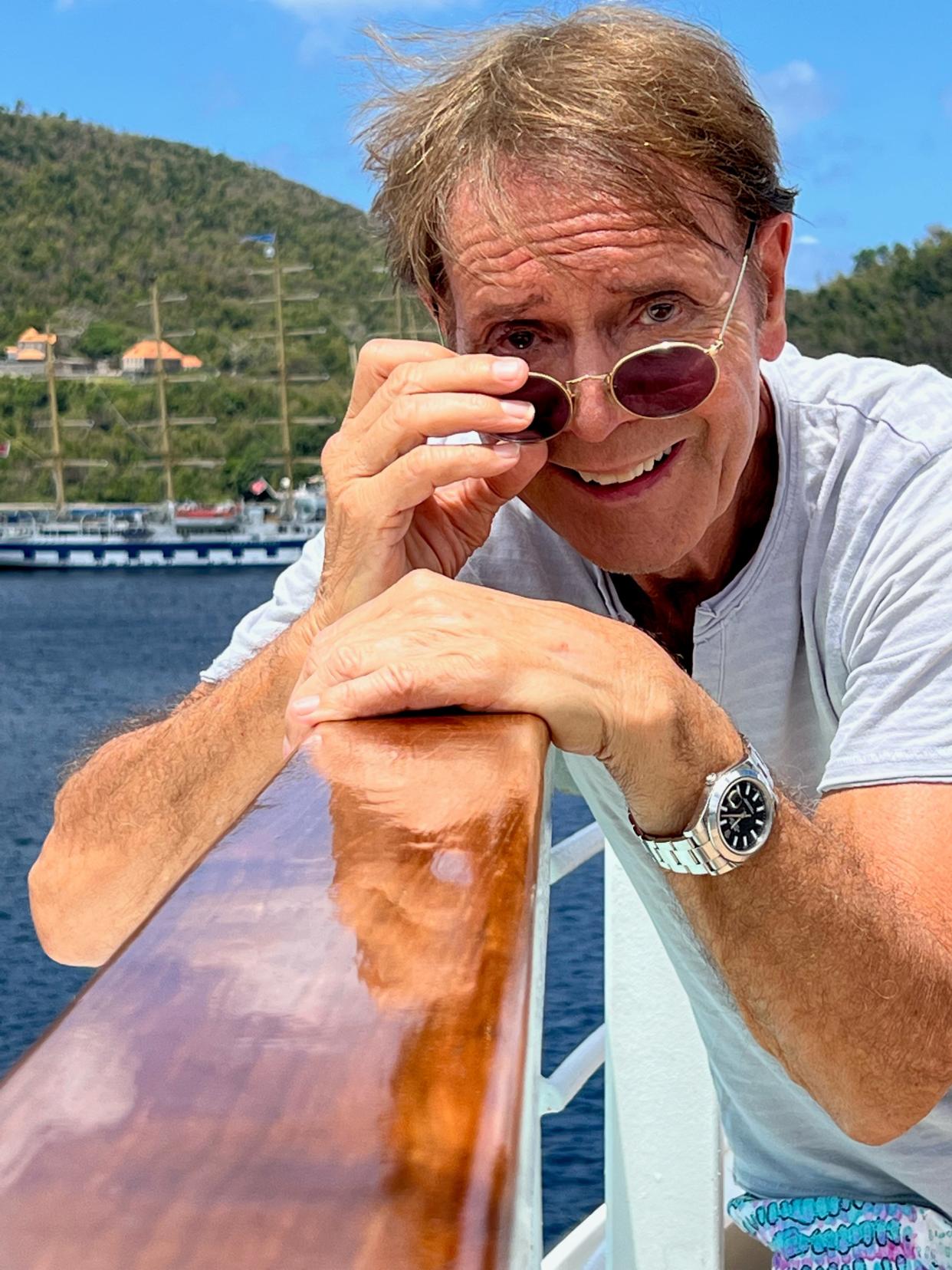 Sir Cliff takes to the seas for 2024 calendar