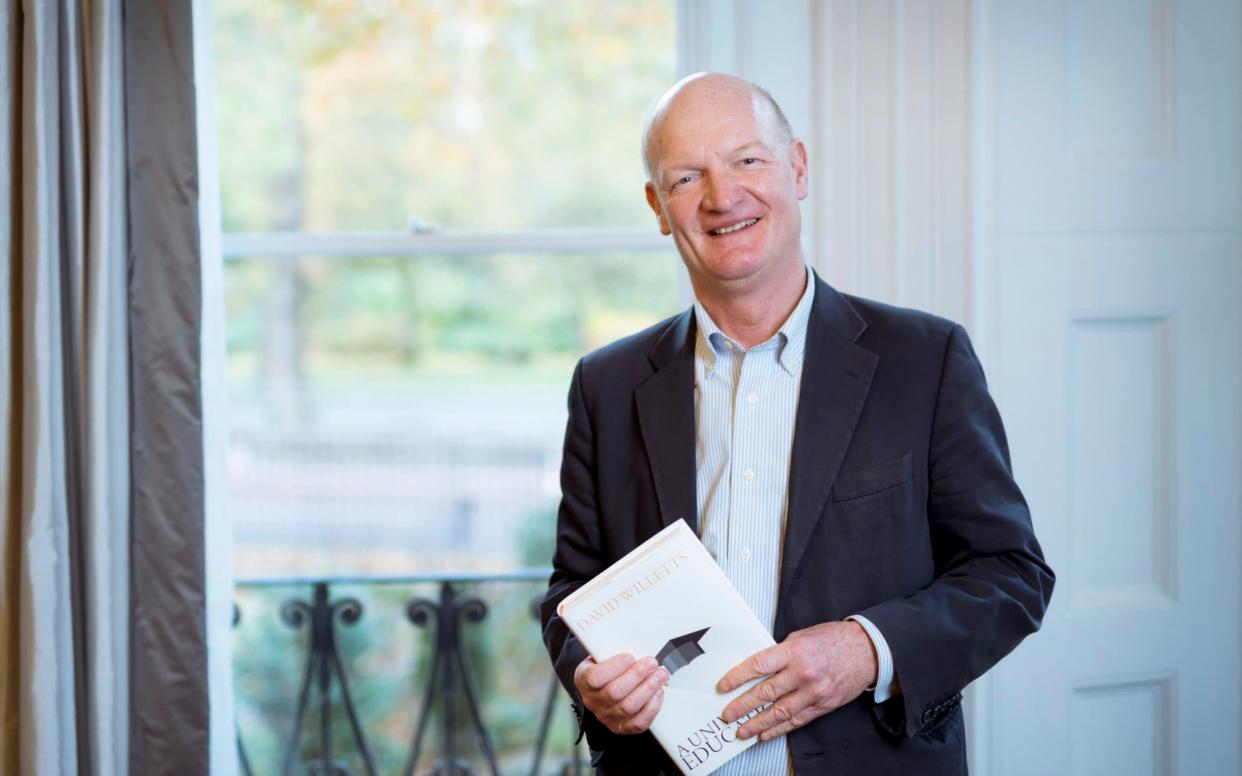 David Willetts, architect of the £9000 tuition fee, is to urge the government to scrap the three per cent-above-inflation charge - Geoff Pugh