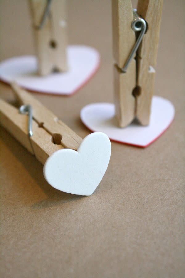 Clothespin Heart Stamps