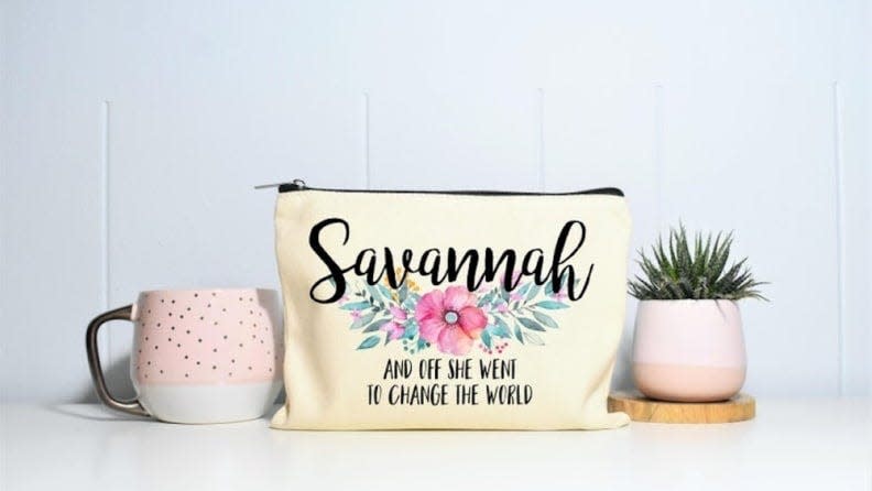 For the grad who will do big things: Graduation makeup bag