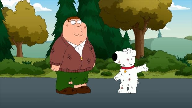 "Family Guy" Thanksgiving episode "Turkey Guys"<p>FOX</p>