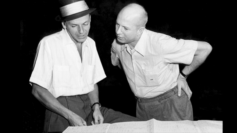 Frank Sinatra (left) and Jimmy Van Heusen