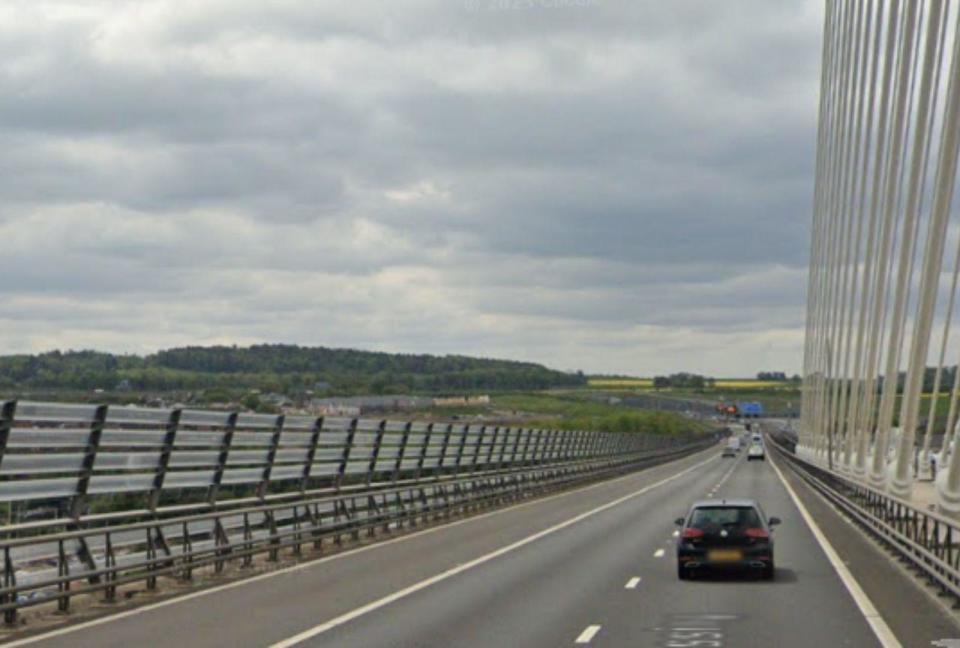 Traffic on the Queensferry Crossing is moving slowly after a crash (Photo: Submitted)